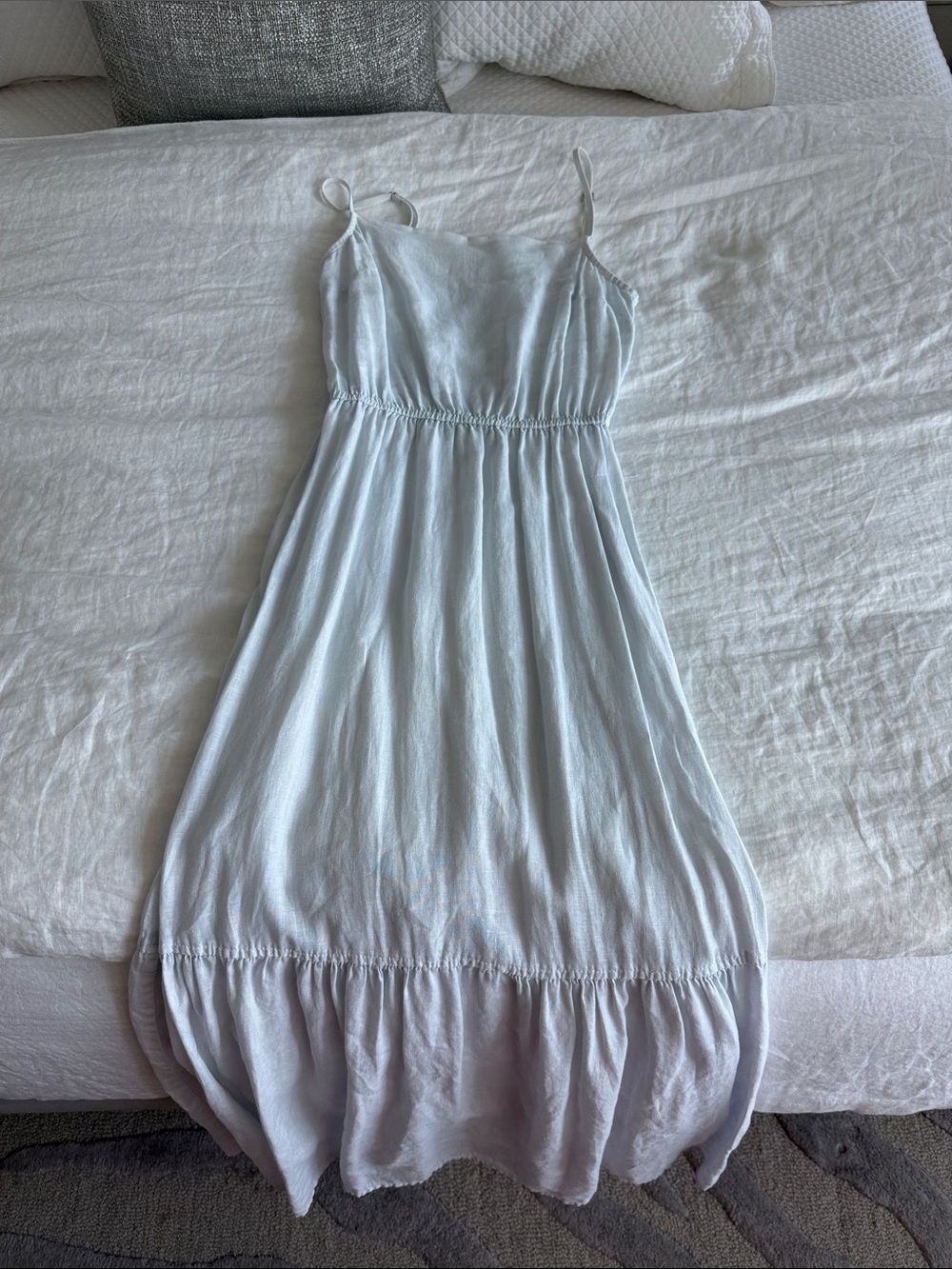 Bella Dahl Light Blue Spaghetti-Strap Maxi Dress